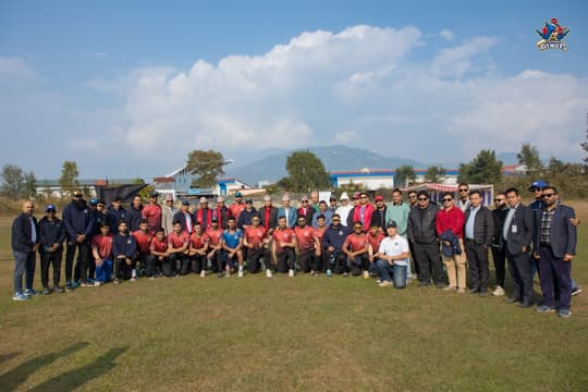 ICC Representatives Visit Kaski Cricket Ground for Avengers' Dugout Inauguration